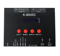 Contrôleur LED programmable adressable RGB RGBW RGBIC RGBWIC K-8000C Carte SD 8 ports Sortie de signal SPI maximum de pixels