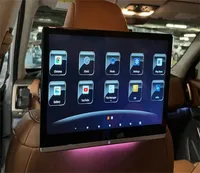 Monitor Headrest Mobil LCD HD 14-Inci 4+64GB Android 14.0 CPU 8-Core Cortex RK3566 WiFi 5G USB Sistem Hiburan Kursi Belakang