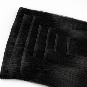 <span class=keywords><strong>Extensiones</strong></span> <span class=keywords><strong>de</strong></span> <span class=keywords><strong>Cabello</strong></span> Clip-In PU Negras Premium, Lisas, Fácil DIY, Volumen y Largo Instantáneos - Product Image 3