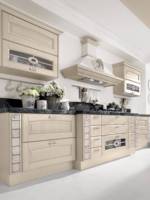 Kabinet Dapur Kustom Amerika Premium Kayu Solid Baja Tahan Karat Ramah Lingkungan Bersertifikat ISO Perangkat Keras Bergaransi 3 Tahun