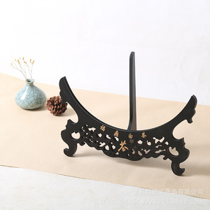 Présentoir en bois ajouré à un seul niveau pour gâteaux de thé, rangement et présentation de thé blanc Fuding, décoration artistique - Product Image 5