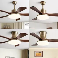 Nouveau Ventilateur de Plafond LED 2025 Style Moderne Atmosphérique avec Lampe pour Salon, Salle à Manger, Suspension, Télécommande et Intensité Réglable