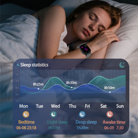 Montre connectée personnalisée 2026 avec logo, suivi de santé, surveillance du sommeil, ECG+HRV, écran AMOLED, suivi d'activité IP68, appels directes