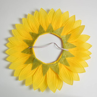 Masque de tournesol amusant pour le visage entier, en polyester, pour enfants et adultes, idéal pour les jeux de maternelle, les événements et les soirées dansantes