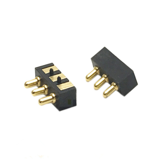 Pogo Pin Connector 3 Pin 2.54mm 2.5mm Pitch  SMT Male Pogo Pin Connector 1A