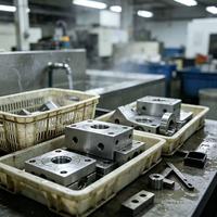Pièces en acier au carbone usinées sur commande par CNC, tournage et fraisage avec traitement de surface à l'oxyde noir et logo gravé