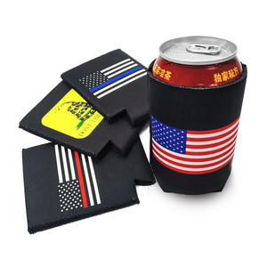 Offre Spéciale : Refroidisseurs de canettes personnalisés en néoprène pliables pour invités, idéaux pour les mariages (vente en gros) - Product Image 1