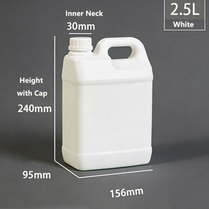 Bidon en plastique bleu durable de 2 L, personnalisé, pour usage industriel chimique, grand récipient pour essence, huile, savon de nettoyage, lessive - Product Image 6