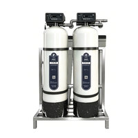 Adoucisseur d'eau entièrement automatique avec échangeur d'ions sodium pour chaudière, filtre anti-calcaire et garantie d'un an