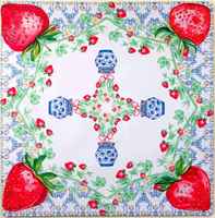 Tapis de jeu de Mahjong américain de luxe à motif floral rose aquarelle, centre à carreaux noir et blanc, décoratif, antidérapant en caoutchouc de silicone pour table