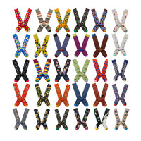 Chaussettes hautes pour femmes, hauteur genoux, confortable, motif floral, à rayures, accessoire de styliste, vente en gros,