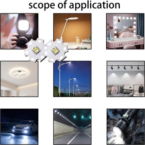 오리지널 3535 라이트 3V 1와트 1W 야외용 백색 80CRI 90CRI 화이트 CREEs <span class=keywords><strong>SMD</strong></span> <span class=keywords><strong>LED</strong></span> 칩(PCB 포함) 10mm 8mm 20mm 스타 보드 - Product Image 3