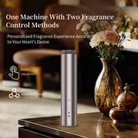 OEM ODM Machine intelligente à air parfumé alimentée par USB, diffuseur d'arômes électrique noir argenté pour hôtels, usage domestique, sans eau, 1 an