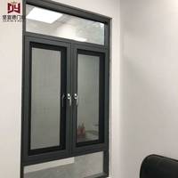 Fenêtre à battants en aluminium insonorisée et coupe-vent avec moustiquaire - Jointure robuste