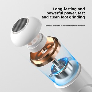 Lime électrique anti-callosités rechargeable pour les pieds, ponceuse à pédicure avec tête de meulage en alliage ultra-résistant, moteur puissant pour soins des pieds à domicile - Product Image 3