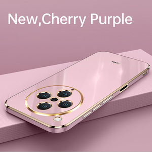 เคสกันกระแทกแบบบางพิเศษ 6D ชุบ TPU นุ่ม สำหรับ <span class=keywords><strong>Oppo</strong></span> Find X8 Pro / A3 PRO พร้อมขาตั้งวงแหวนและฝาปิดป้องกันเลนส์ - Product Image 2