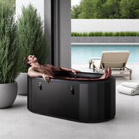Baignoire de glace gonflable en PVC pour athlètes occupés, bain de spa spontané, avec taille personnalisée, respectueuse de la peau