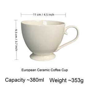 Nouveau Bone China tasse en céramique Logo QR Code glaçure revêtement de tasse de thé de couleur sensible à la chaleur pour l'impression par Sublimation de thé chaud - Product Image 4