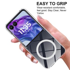 Con magnético a prueba de golpes claro suave TPU duro funda protectora trasera para <span class=keywords><strong>Motorola</strong></span> Moto <span class=keywords><strong>Razr</strong></span> 60 Pro 5G funda para teléfono móvil - Product Image 3