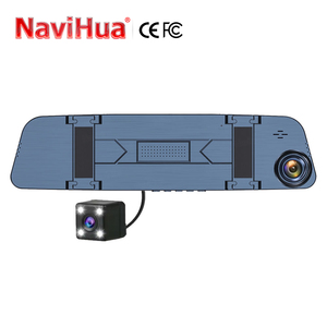 กล้องติดรถยนต์ Navihua Hot ขนาด 4.5 นิ้ว พร้อมระบบมองเห็นในเวลากลางคืน เลนส์คู่ บันทึกภาพการขับขี่ พร้อมกระจกมองหลัง ความละเอียดสูง 1080P - Product Image 2