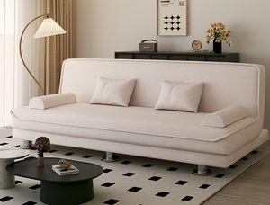 Nuevo sofá de tela de algodón y lino, sofá cama plegable de doble uso para sala de estar para apartamento pequeño - Product Image 2