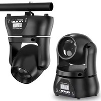 Projecteur LED Mini Beam RVBW 40W à Tête Mobile, Équipement d'Éclairage DJ Disco, Contrôle DMX 512, Lumières de Scène et de Bar à Tête Mobile