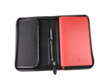 Cartera de cuero PU A5 para tarjetas de crédito, funda para pasaporte, cartera con logotipo en relieve personalizado, carpeta para archivos