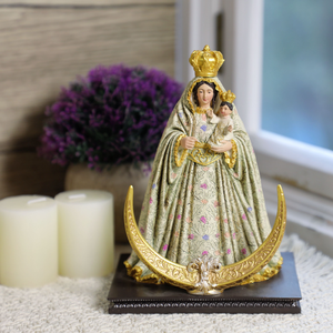 Productos en Stock, Estatuas Religiosas Católicas de Resina, Adorno Cristiano Católico Sagrado, Virgen María, Estatua de Nuestra Señora de 16 cm de Alto - Product Image 1