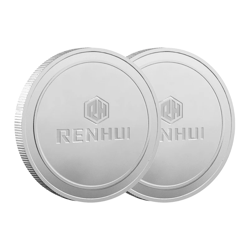 Монета с выгравированным логотипом на заказ, золотистая и серебристая, 3 см/4 см/5 см, круглая, твердая, латунь, металл, Выгравированная монета