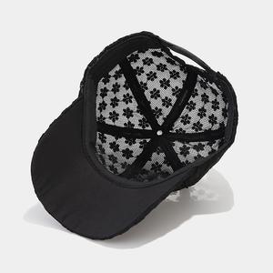 Casquette de baseball pour femme 2025, nouveau style coréen, dentelle florale, bec de canard, tendance, vacances à la plage, protection solaire, respirante, chapeau de soleil - Product Image 4