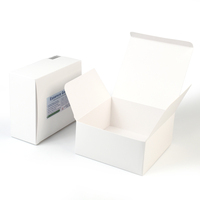 Boîte en carton blanc personnalisée certifiée FSC, imprimée en couleur, boîte cadeau en papier pour emballage cosmétique