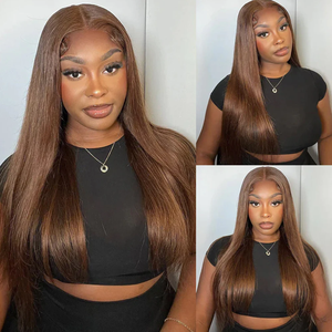 Perruque 360 en <span class=keywords><strong>cheveux</strong></span> humains naturels, sans colle, avec sangle invisible à cordon de serrage, coupe ajustée, pré-coupée, Lace Front - Product Image 3