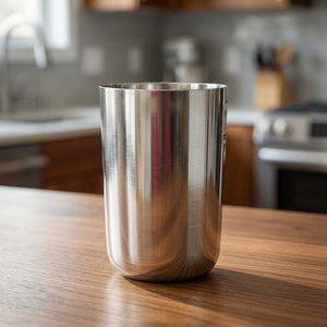 Verre à double paroi en acier inoxydable, design minimaliste, couleur unie, cadeau unisexe pour boissons chaudes - Product Image 2