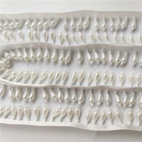 Blanc court gland perle goutte d'eau gland sangle perle suspendue perle fleur bord maison rideau perle dentelle garniture
