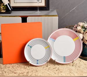 32-Piece Minimalist White Bone China Dinnerware Set for <b>Wedding</b> Party Giveaways - Product Image 3