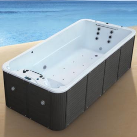 Spa de jardin <span class=keywords><strong>jacuzzi</strong></span> au design innovant, baignoires spa à remous avec trop-plein, bain à remous extérieur de 3,9 m, spas et salles de sauna - Product Image 3