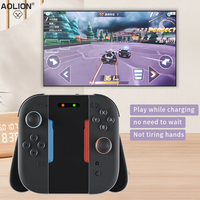 Support de charge Aolion noir en ABS pour manettes Joy-Con gauche et droite, modèle exclusif AL-NS2503, compatible avec Joy-Con NS2