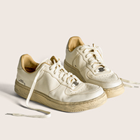 Chaussures décontractées pour hommes personnalisées, respirantes, en cuir de vache véritable, semelle épaisse, baskets augmentant la taille, chaussures de créateur vintage faites à la main