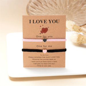 Tình Bạn Có Thể Điều Chỉnh Vòng Đeo Tay Valentine Của Ngày Trái Tim Bện Đầy Màu Sắc Dây Vòng Đeo Tay Thiết Lập Đầy Màu Sắc Món Quà Trái Tim Tay Đồ Trang Sức Quà Tặng - Product Image 5