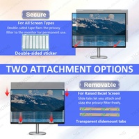 Pasokan Langsung Pabrik Filter Layar Privasi 32 Inci 16:9 untuk Monitor Desktop HP Anti Spy Anti Silau Pelindung Layar Privasi