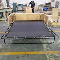 Prix d'usine Remplacement de l'acier Pliant Polyester Tissu Canapé-lit Mécanisme Canapé-lit Cadre