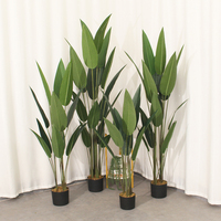 Plantes artificielles Oiseau de paradis de haute qualité pour la décoration intérieure, l'aménagement de centres commerciaux et la décoration de mariages et de fêtes