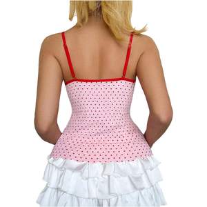 Camisola Personalizada con Estampado de Corazón para Mujer, Tirantes Finos, Cuello Redondo, Ajustada, Top de Verano - Product Image 4