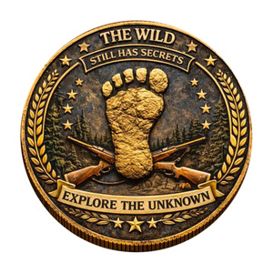 <span class=keywords><strong>Moneta</strong></span> Commemorativa Stock Bigfoot sulla Route 66 "Wander the Wild" - Artigianato in Metallo a Tema Autostrada Leggendaria Americana - Regalo Decorativo - Product Image 6