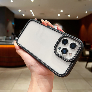 <span class=keywords><strong>Coque</strong></span> de téléphone de luxe antichute et antichoc en TPU, <span class=keywords><strong>coque</strong></span> brillante <span class=keywords><strong>double</strong></span> <span class=keywords><strong>face</strong></span> effet diamant fusion de haute qualité pour iPhone 18 17 Pro Max - Product Image 4