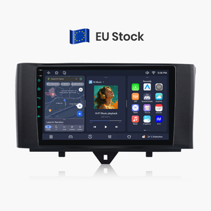 วิทยุติดรถยนต์ Junsun ขนาด 9 นิ้ว รองรับ Carplay และ Android Auto สำหรับรถยนต์ Mercedes Benz Smart Fortwo ปี 2010-2015 เครื่องเล่นมัลติมีเดีย GPS ระบบนำทาง หน้าจอสัมผัส - Product Image 1