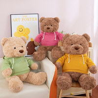 Peluches ours en peluche personnalisées, fabrication de jouets en peluche, coton PP, jouets en peluche de 8 pouces, jouets en peluche de Noël pour machine à griffes