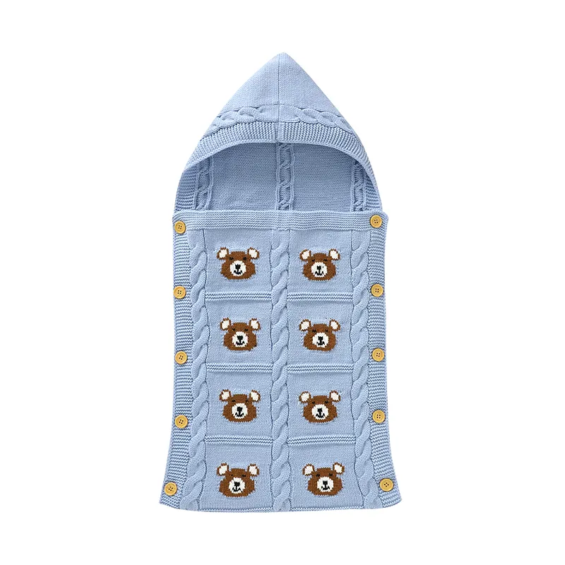Sacs de couchage pour bébé nouveau-né respectueux de la peau langes de sommeil à capuche pour bébés garçons et filles sacs de couchage respirants pour bébés dormeurs pour bébés