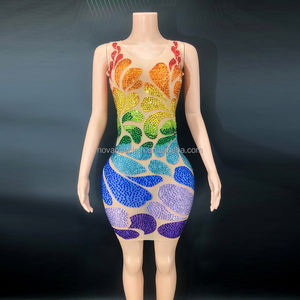 <span class=keywords><strong>ชุด</strong></span>เดรสคอร์เซ็ทเพชรแฟชั่นลำลอ<span class=keywords><strong>ง</strong></span>เซ็กซี่สี<span class=keywords><strong>รุ้ง</strong></span> โนแวนซ์  <span class=keywords><strong>ชุด</strong></span>เดรสชายหาดแฟชั่น <span class=keywords><strong>ชุด</strong></span>เดรสฤดูร้อนสำหรับผู้หญิง - Product Image 1