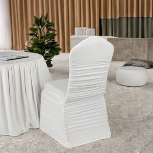 <span class=keywords><strong>Fancy</strong></span> Washable phổ Spandex Ghế slipcover Stretch <span class=keywords><strong>Wedding</strong></span> ghế bìa cho mục đích trang trí xếp li ghế bao gồm - Product Image 3